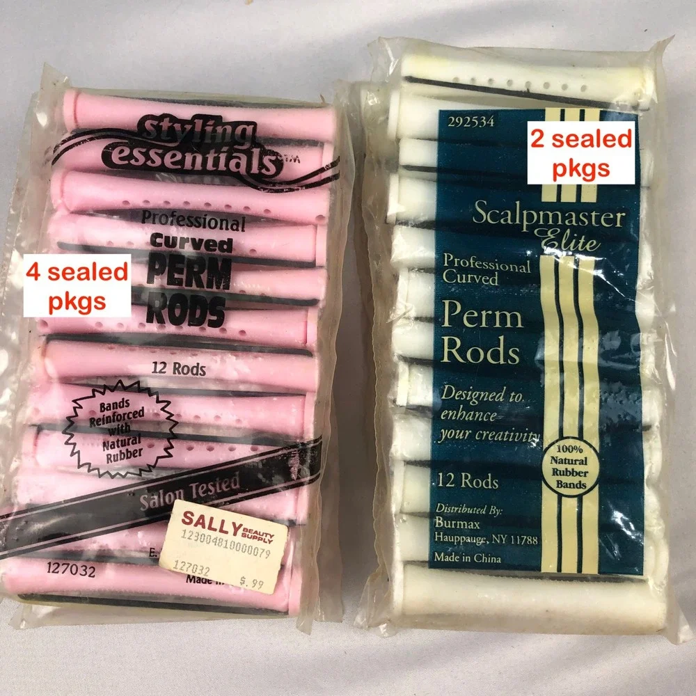 Professional Perm Rod Lot 250+ Scalpmaster SalonCare StylingEssentials End Wraps